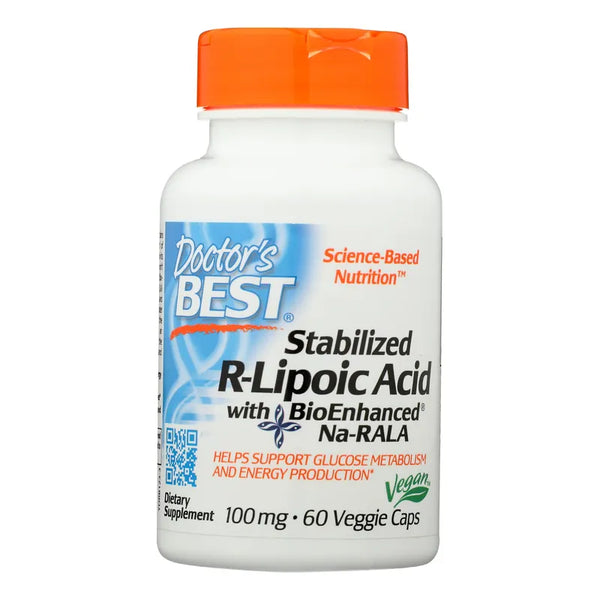 Acido R-Lipoico Na-Rala Estabilizado Anti-Oxidante Potente 60 Capsulas