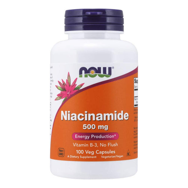 Niacinamida Vitamina B3 500 Mg Mejora Energía 100 Cápsulas Vegetales