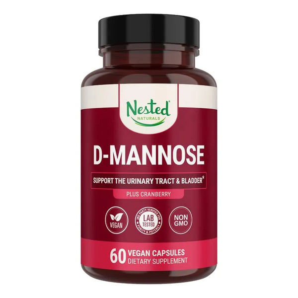 Capsulas De D-Manosa Y Arandano Nested Naturals Veganas 60 Unid