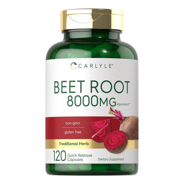 Cápsulas Raíz Remolacha 8000 Mg Energía Natural 120 Unidades