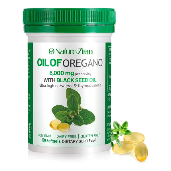 Aceite De Orégano 6000 Mg Con Semilla Negra Salud Y Bienestar