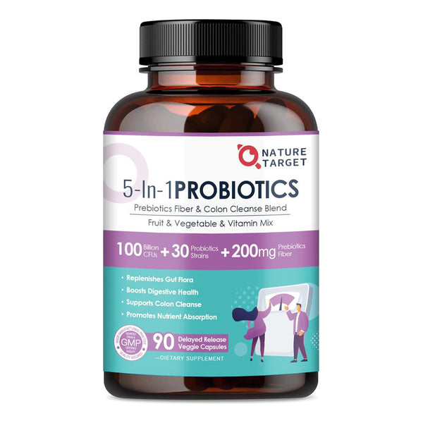 Probioticos 5 En 1 Premium 100 Billones Cfu Salud Intestinal