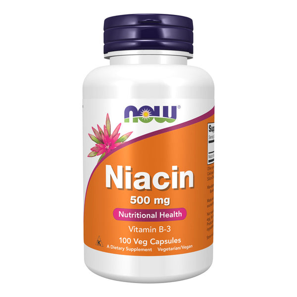 Niacina Vitamina B3 500 Mg Salud Nutricional 100 Cápsulas Esencial Sin Gluten