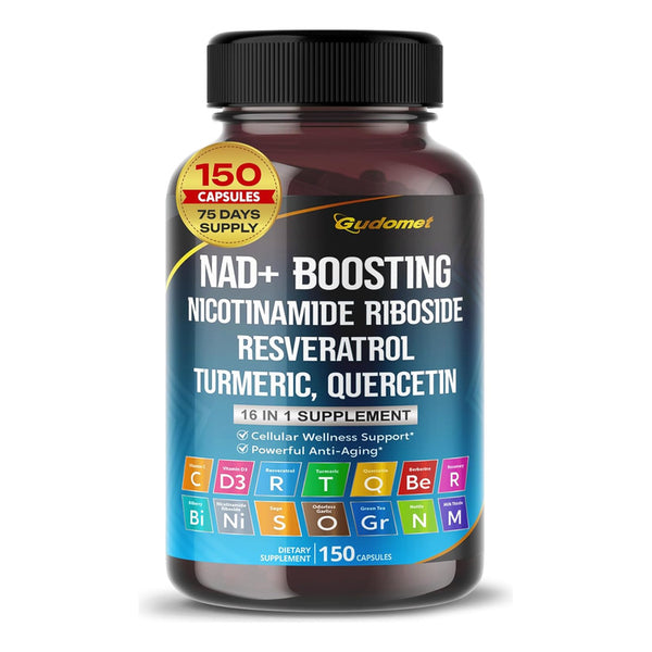 Cápsulas Antioxidantes Con Trans-Resveratrol Cúrcuma Té Verde 150 Pcs
