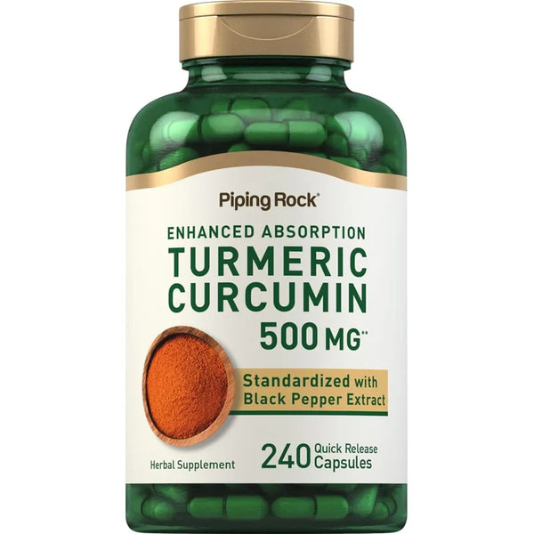 Capsulas Curcuma Y Pimienta Negra 500 Mg Suplemento De Salud