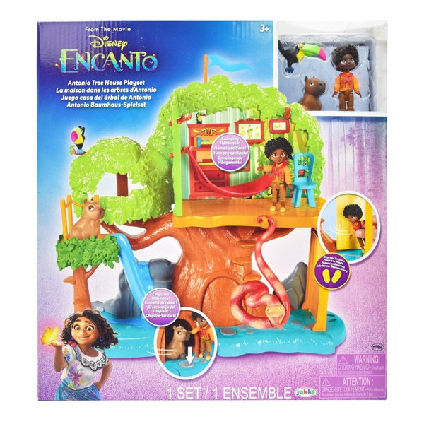 Juego Casa Del Árbol De Antonio Encanto De Disney Con Muñeca Y Mascota Café