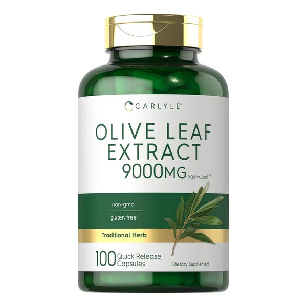Cápsulas Extracto Hoja De Olivo 9000 Mg Carlyle Suplemento Saludable