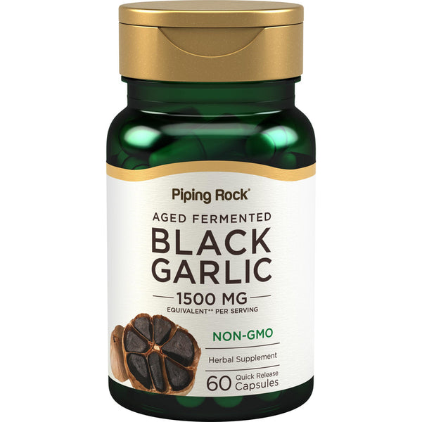 Ajo Negro 1500 Mg 60 Cápsulas Envejecido Y Fermentado Suplemento Natural