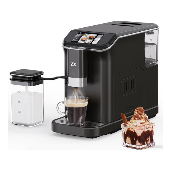 Máquina De Café Espresso Zstar Completamente Automática 20-Bar Con Molinillo Y Espumador
