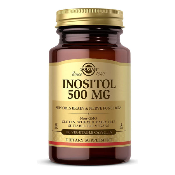 Inositol Solgar 500 Mg 100 Capsulas Para Salud Celular