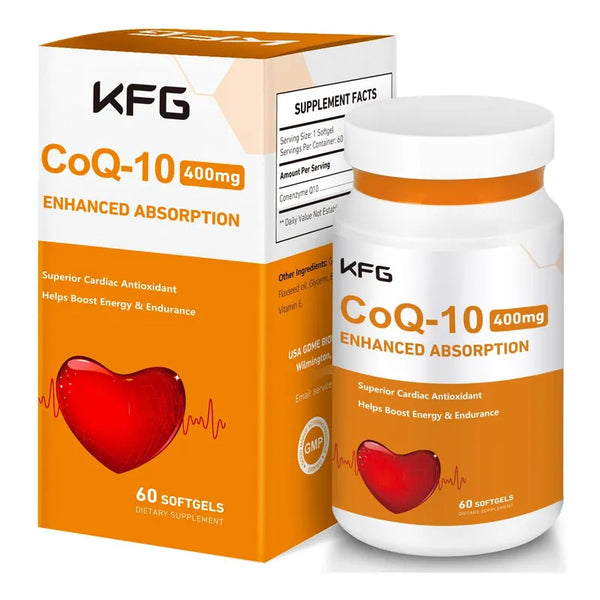 Capsulas Blandas Coq10 400 Mg Apoyo Salud Cardíaca Sin Gluten