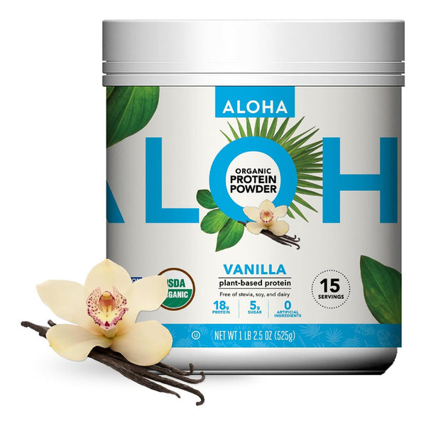 Aloha Proteína Orgánica En Polvo Bajo En Azúcar 525 Gr