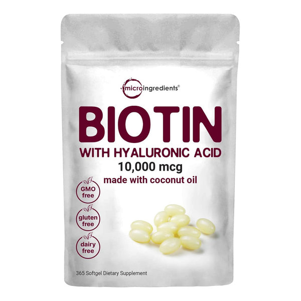Biotina 10000mcg Micro Ingredients Suplemento Cabello Forte