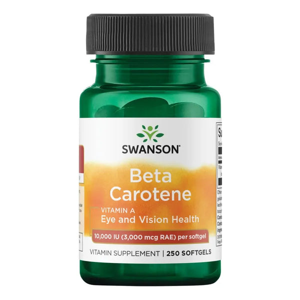 Betacaroteno 3000 Mcg 250 Capsulas Blandas Salud Inmune Swanson