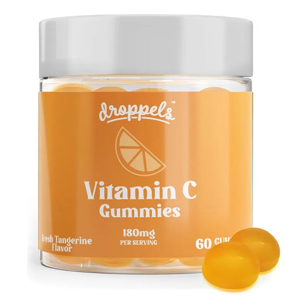 Capsulas De Vitamina C Droppels 180 Mg Reforzador Inmunologico Vegano