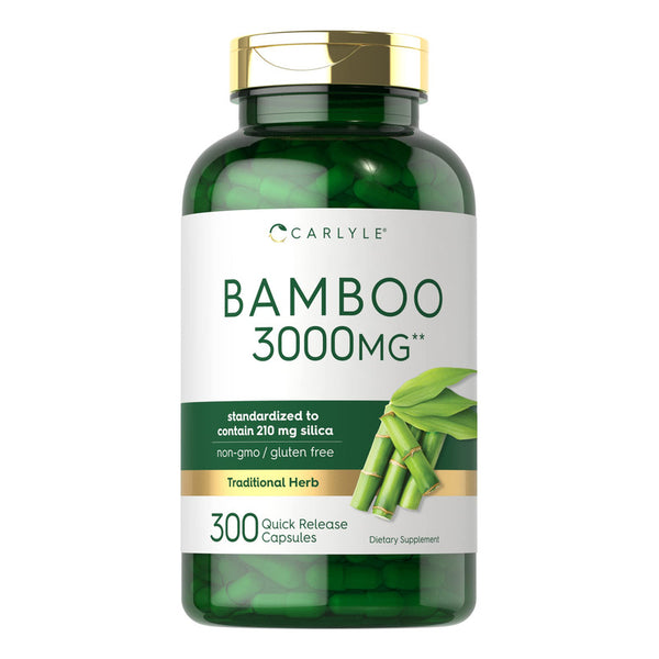 Capsulas Extracto De Bambu 3000 Mg 300 Unidades Suplemento Premium