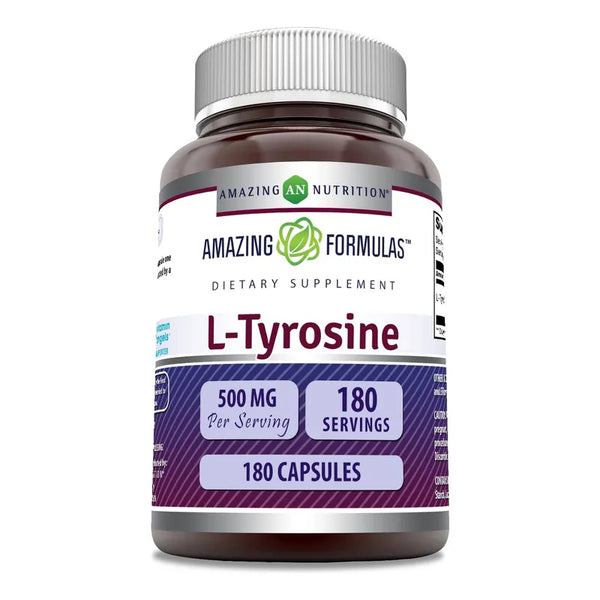 Capsulas L Tirosina 500 Mg Suplemento Potente Aminoacidos