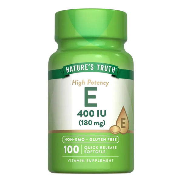 Capsulas De Vitamina E 400 Ui 180 Mg 100 Unidades Antioxidante