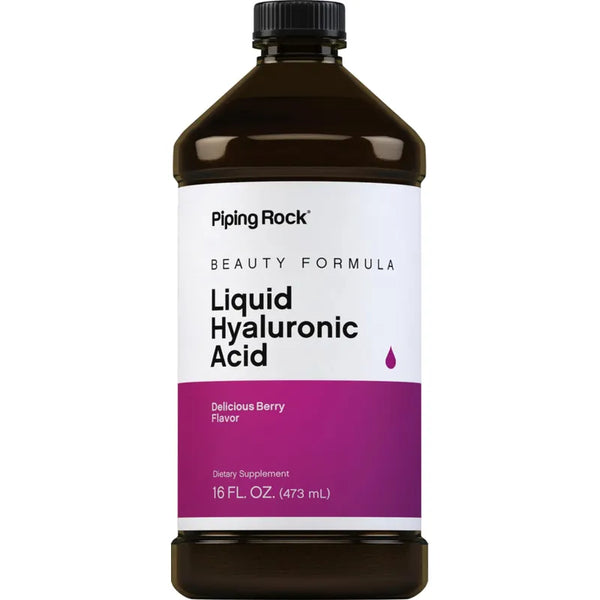 Acido Hialuronico Liquido 100mg 473ml Sabor Bayas Vegano Sin Gluten