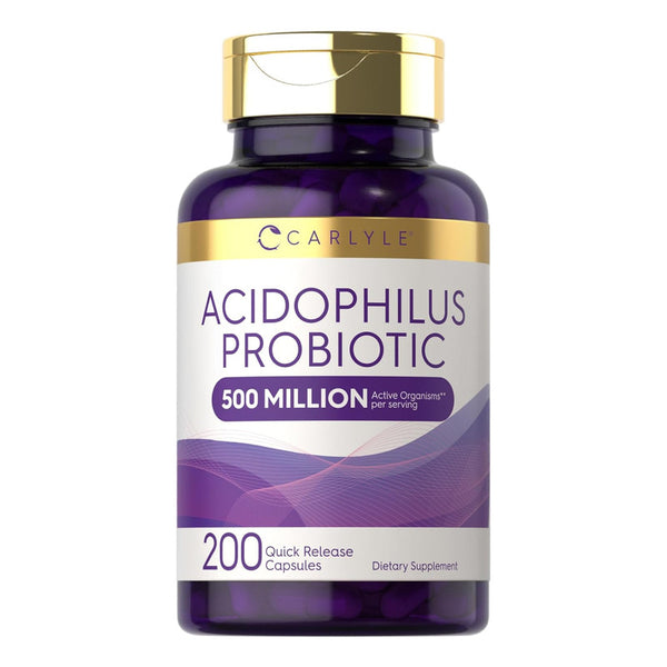 Acidophilus Probiótico 500 Millones Cfu Carlie Suplemento Lactobacillus Sin Gluten