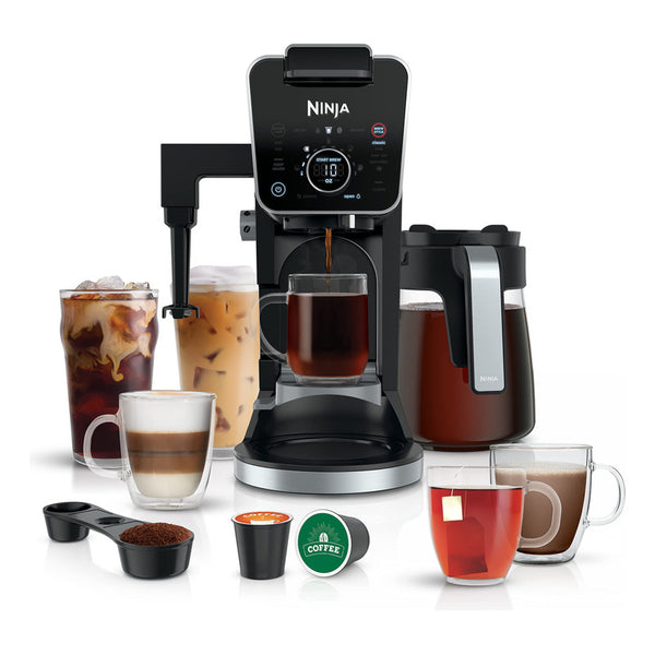 Cafetera Ninja Dualbrew Pro Negra Con Jarra De Cristal Cafe Y Te