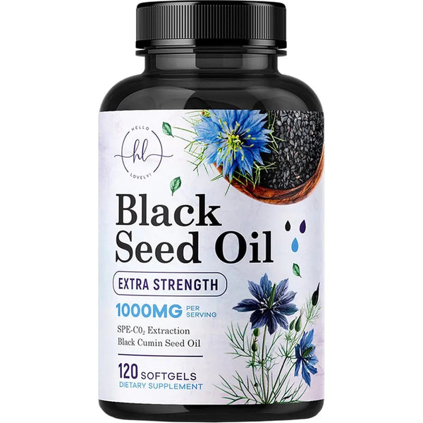 Capsulas De Aceite De Semilla Negra 1000 Mg Para Un Brillo Radiant