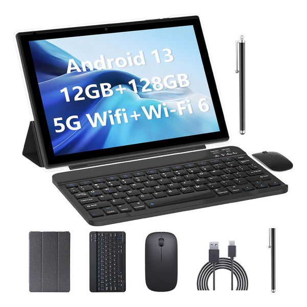 Tablet Android 13 10 Pulgadas 12GB RAM 128GB ROM Expansible Hasta 1TB