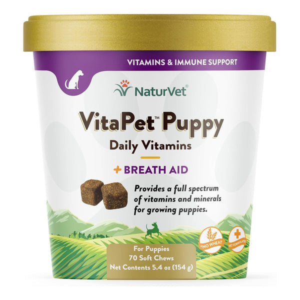 Vitaminas Diarias Cachorros 70 Masticables Suaves Salud Y Pelaje Radiante