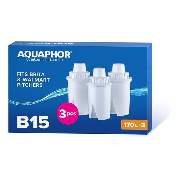 Cartucho De Filtro De Agua Aquaphor B15 3 Unidades Filtra Cloro Y Metales Pesados