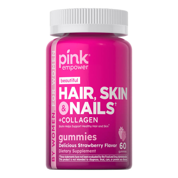 Gomitas De Colágeno Para Uñas Piel Y Cabello 60 Unidades Sabor A Fresa