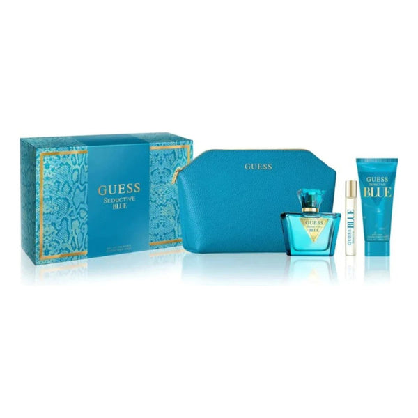 Set Guess Seductive Blue 75ml Eau De Toilette Frescura A Diario