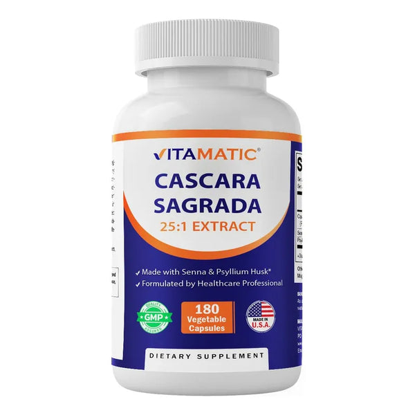 Cascara Sagrada Senna Psyllium 180 Capsulas Potencia Natural