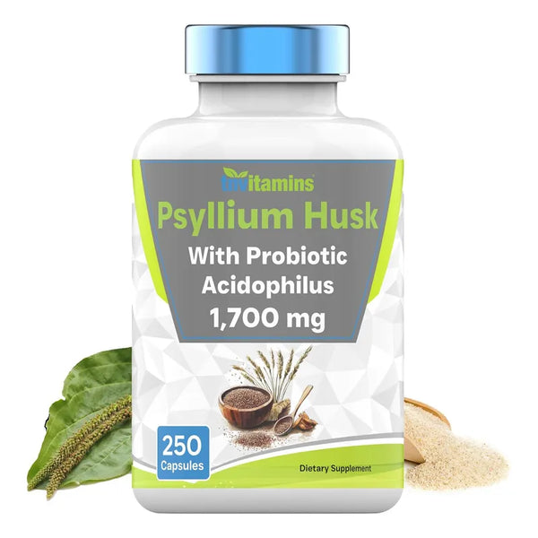 Capsulas De Psyllium 1700 Mg Probióticos Y Fibra Saludable y Natural