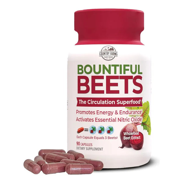 Capsulas Country Farms Remolacha Integral Aumenta Oxido Nitrico