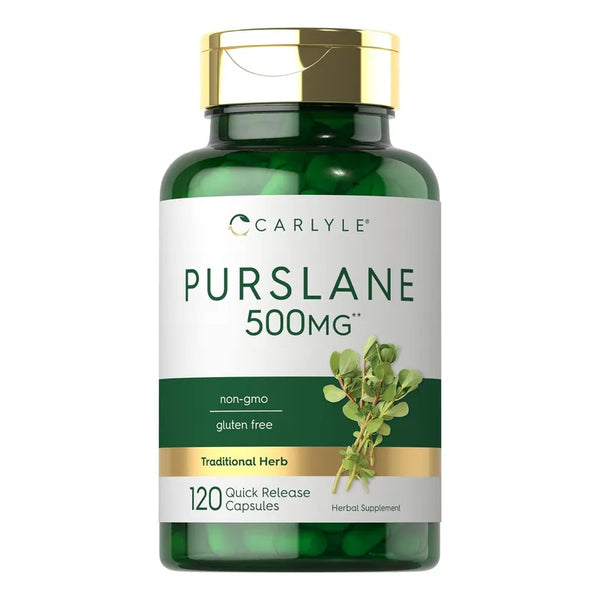 Cápsulas De Verdolaga Carlyle 500 Mg 120 Unidades Extracto Natural Y Puro