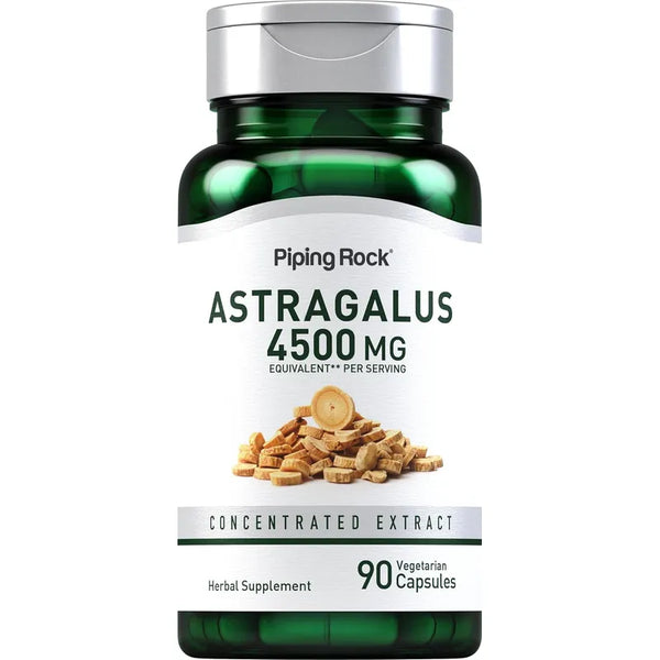 Capsulas Piping Rock De Raíz De Astrágalo 4500 Mg Vegetarianas