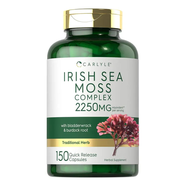 Cápsulas Musgo Marino Irlandés 2250 Mg 150 Unidades Carlyle
