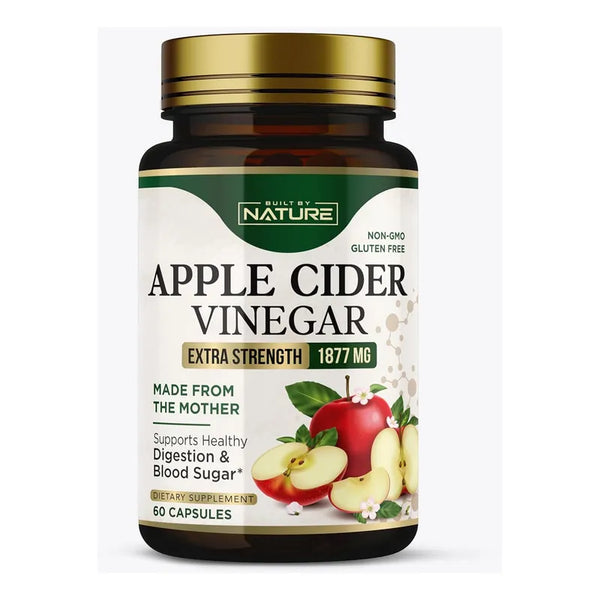 Capsulas De Vinagre De Sidra De Manzana 1877 Mg Con Vitamina Y Zinc