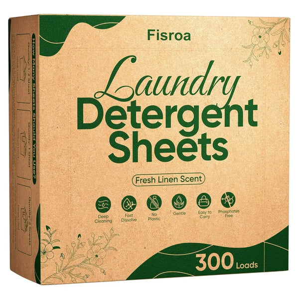 Hojas Detergente Ecologicas 300 Cargas Aroma Lino Fresco