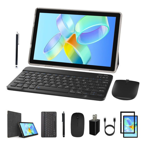Tablet 10 Pulgadas 2 En 1 Con Teclado Mouse Y Funda Ahorra Tiempo Y Dinero