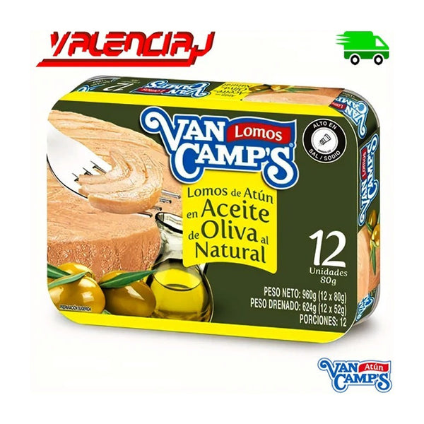 Atun En Aceite Van Camps 80 Grs 12 Unidades Fuente De Proteina Omega 3