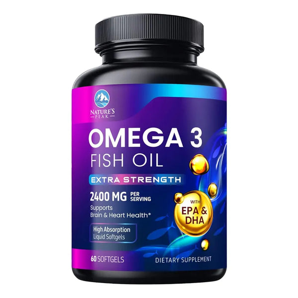 Aceite De Pescado Omega 3 Fuerza Triple 2400 Mg Cápsulas Bla