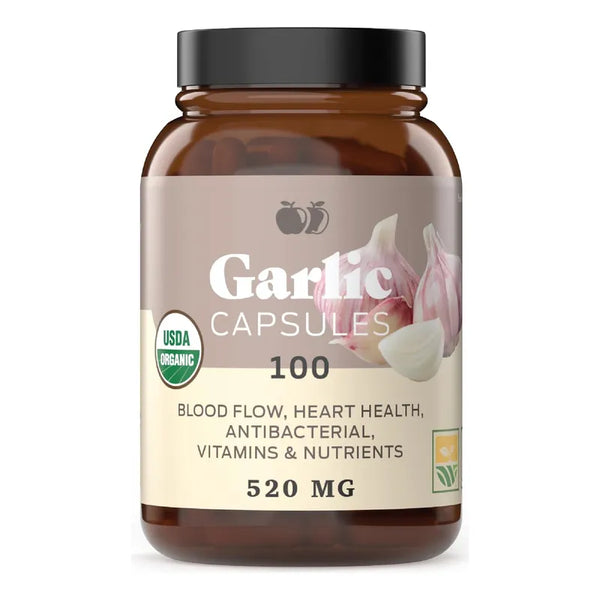Capsulas De Ajo Organico 520 Mg 100 Unidades Ahorra Tiempo Dinero