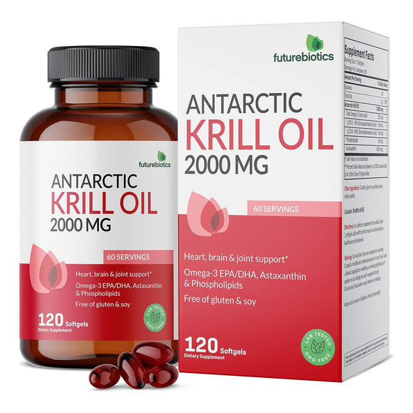 Aceite Krill Antartico FutureBiotics 2000mg Omega 3 120 Caps