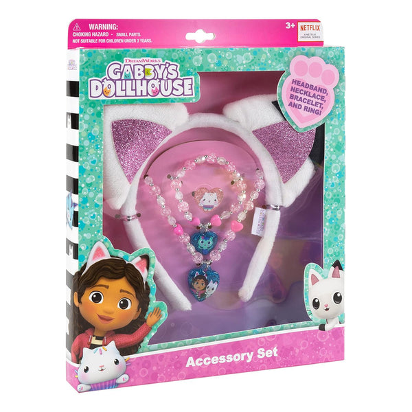 Diademas Para Niñas Gabby Dollhouse Set De Joyería Luv Her 4 Piezas