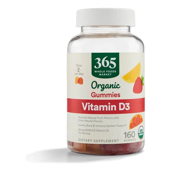 Capsulas De Vitamina D3 160 U Para Fortalecer 365 By Whole Foods