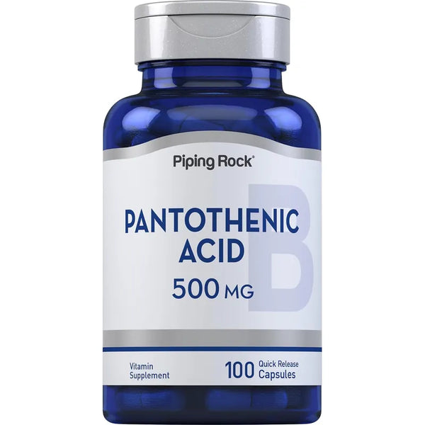 Acido Pantotenico 500 Mg 100 Capsulas Energia Metabolismo Potente