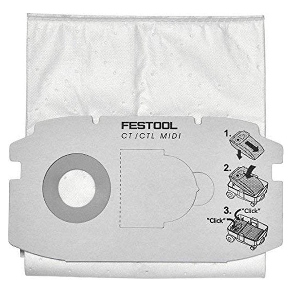 Bolsa De Filtro Autolimpiable Festool 498411 Para Extractores Ct Midi