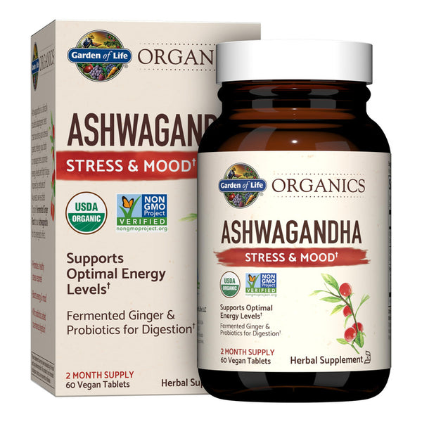 Capsulas Organicas De Ashwagandha Mykind Probio Para Energia Y Estrés