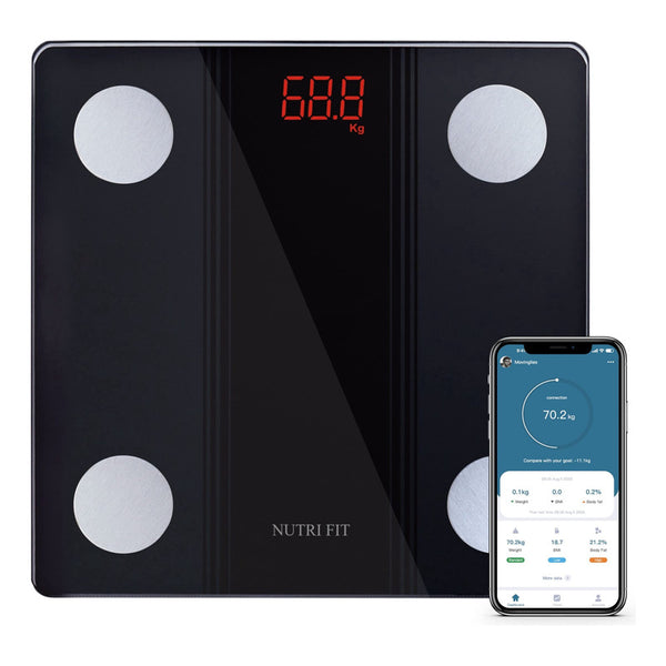 Bascula Inteligente Nutri Fit Bluetooth 40 Con Datos Corporales Precisos